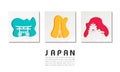 Japan Landmark Global Travel And Journey paper background. Vector Design Template.used for your advertisement, book, banner, Royalty Free Stock Photo