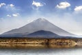 Japan landscape with Mount Fuji Royalty Free Stock Photo