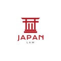 Japan law torii logo design