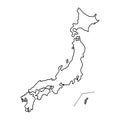 japan map icon Royalty Free Stock Photo