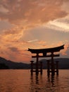 JAPAN. Miyajima. The big torii