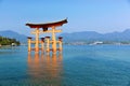 Japan. Miyajima. Hiroshima. Itsukushima Shrine and floating torii gate