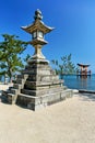 Japan. Miyajima. Hiroshima. Itsukushima Shrine and floating torii gate