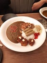 japan monster curry with many toping