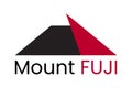 Japan Mount Fuji, Fuji-san, Fujiyama logo Royalty Free Stock Photo