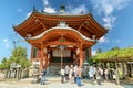 Japan. Nara. Faithful praying at the temples