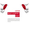 Japan National Day Vector Template Design Illustration