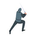 Japan ninja icon, isometric style