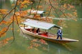 Katsura Sightseeing Boat in Hozugawa River, Arashiyama, Kyoto, Japan