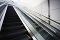 Japan Osaka JR Station man on top of escalator Royalty Free Stock Photo