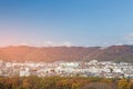 Japan Osaka residence over mountain around Royalty Free Stock Photo