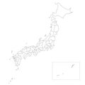 Japan Prefectures Map