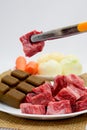 Japan production of name-brand beef Royalty Free Stock Photo