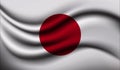 Japan Realistic waving Flag Design