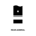 japan rear admiral military ranks and insignia glyph icon