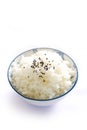 Japan rice and black sesame seeds Royalty Free Stock Photo