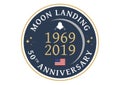 MOON LANDING 50th ANNIVERSARY Royalty Free Stock Photo