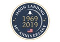 MOON LANDING 50th ANNIVERSARY Royalty Free Stock Photo