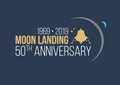 MOON LANDING 50th ANNIVERSARY Royalty Free Stock Photo