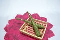 Japan's traditional celebration: rice cakes wrapped in leaves of bamboo on the Children's day