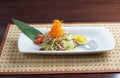 Japan salad with smoked chicken Royalty Free Stock Photo