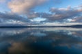 Japan Sea after sunrise, in early fog, at Wakura Onsen, Japan Royalty Free Stock Photo