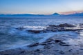 Japan seacape coastline and Mt. Fuji Royalty Free Stock Photo