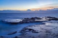 Japan seascape coastline and Mt. Fuji