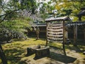 Japan Shrine with Fortune paper outdoor garden Japan culture