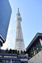 The entrance of Tokyo Sky Tree tower, Japan Royalty Free Stock Photo