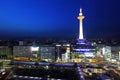 Japan skyline at Kyoto Tower