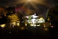 Nijo castle Kyoto night view illumination special sakura Royalty Free Stock Photo