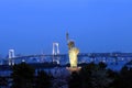 Japan : Statue of Liberty in Tokyo Royalty Free Stock Photo