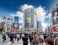 Japan. Tokyo. Shibuya Crossing at rush hour