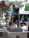 JAPAN. Tokyo. Shibuya district. Statue of the dog Hachiko