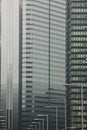 Japan Tokyo Shinjuku office building exteriors close-up Royalty Free Stock Photo