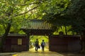 Japan, Tokyo, Ueno Toshogu, famous landmark, entrance to Peony Garden