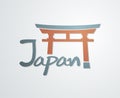 Japan torii door icon