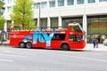 Japan: Tour bus in Tokyo Royalty Free Stock Photo
