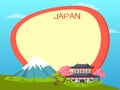 Japan Touristic Vector Concept with Copyspace