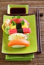 Japan traditional food sushi