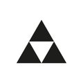 Japan triangle style element sign, Mitsu Uroko symbol