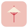 Japan umbrella, icon Royalty Free Stock Photo