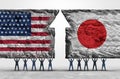 Japan United States Success Royalty Free Stock Photo