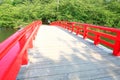 Japan :Wooden Bridge at Japanese park