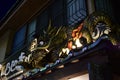 Japan Yokohama Chinatown night view, Dragon statue