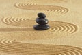 Japan zen garden Royalty Free Stock Photo