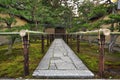 Japan zen temple garden entrance stone path Royalty Free Stock Photo