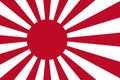 Japananese navy flag Royalty Free Stock Photo