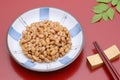 Japanes food, fermented soy bean natto